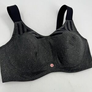 Livi Lane Bryant‎ Full Coverage Sports Bra Comfort Gray Black 42F